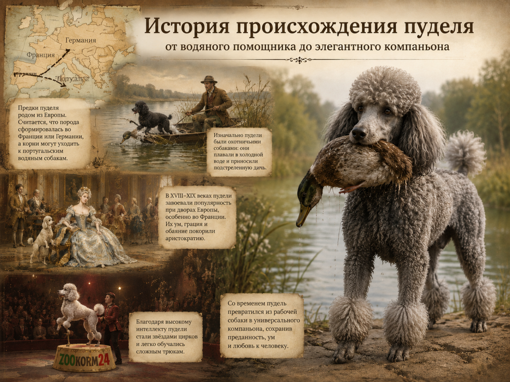 Откуда произошла собака пудель