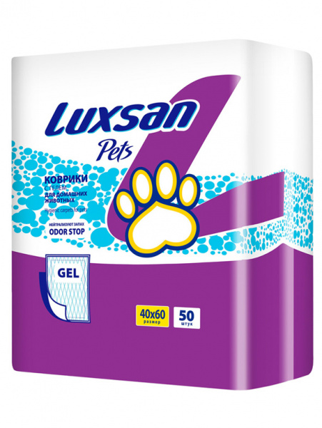 LUXSAN Premium GEL коврики (пеленки) для животных, 40х60см