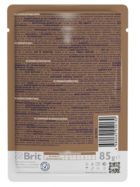 Brit Premium ассорти из птицы купить в ZooKorm24.ru
