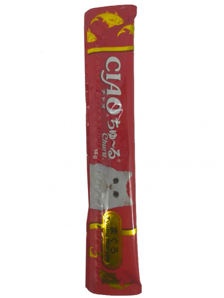 INABA Ciao Churu Лакомство-пюре для кошек Тунец Магуро, 14гр