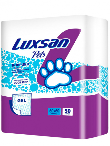 LUXSAN Premium GEL коврики (пеленки) для животных, 60х60см