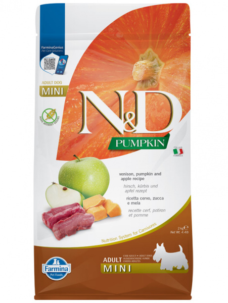 Farmina N&D Pumpkin Dog Grain Free Adult Mini купить в ZooKorm24.ru

