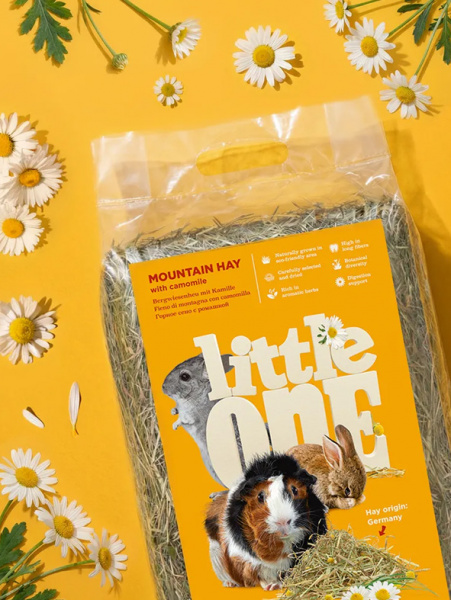 Little One Сено Горное с ромашкой для грызунов, 400гр