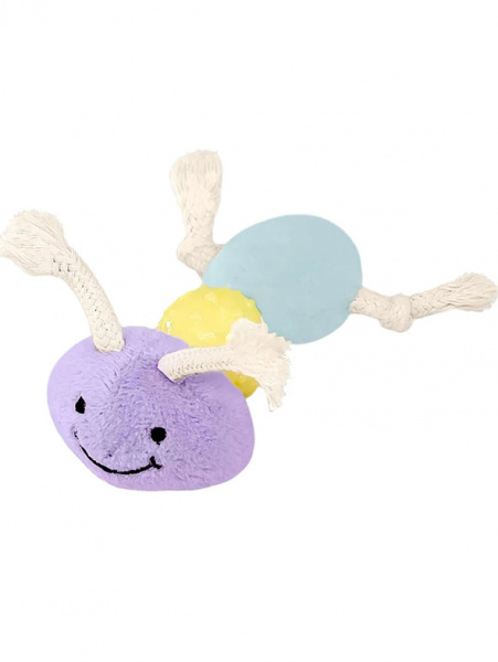 ZooOne игрушка плюш "Муравей с мячом, с веревками" 10,5 см