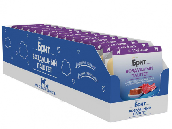 Brit Premium Sensitive Mini воздушный паштет для собак мелких пород с чувствительным пищеварением, ягненок