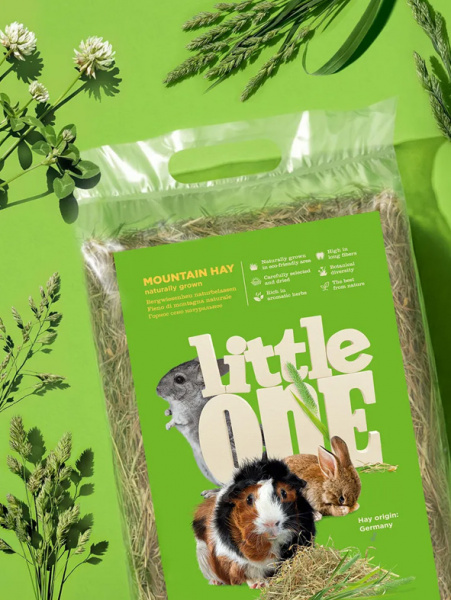Little One Сено Горное непрессованное для грызунов, 400гр