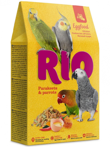 Rio Корм яичный для средних и крупных попугаев, 250гр