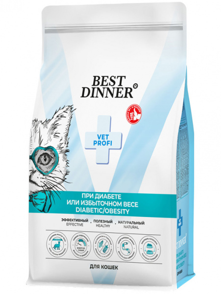 Best Dinner Cat Vet Profi Diabetic/Obesity при диабете или избыточном весе для кошек