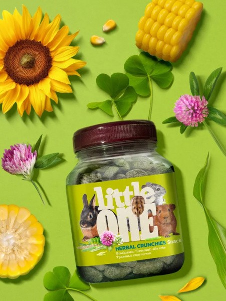 Little One Лакомство Травяные подушечки для грызунов, 100гр