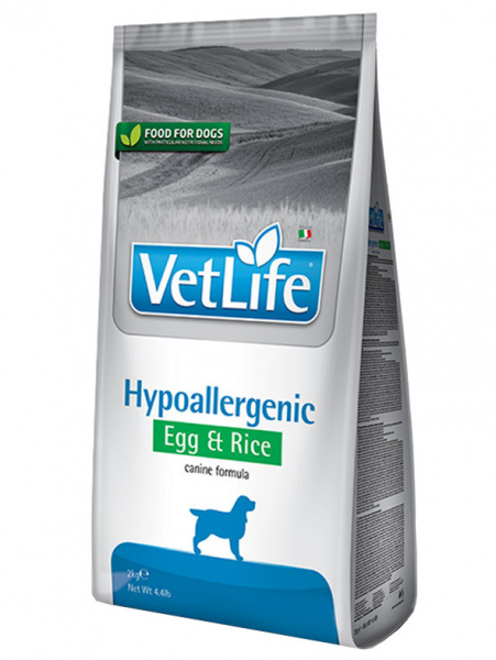 Farmina Vet Life Dog Hypoallergenic Egg&Rice При пищевой аллергии, Яйцо и Рис