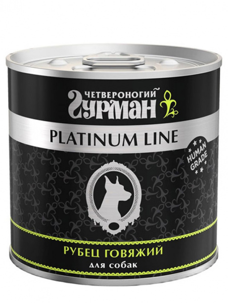 Четвероногий Гурман Platinum Line Консервы для взрослых собак, рубец говяжий в желе