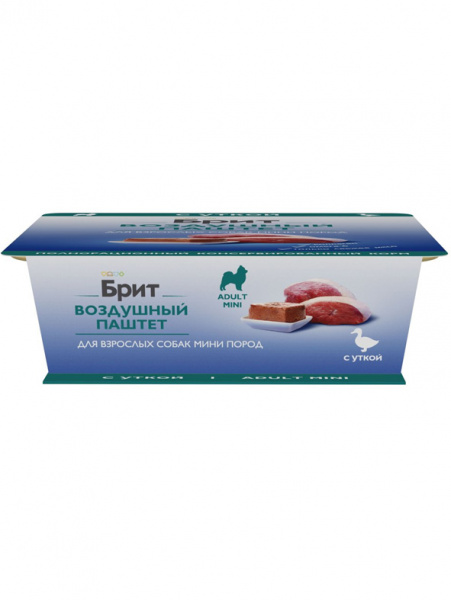 Brit Premium Adult Mini воздушный паштет для взрослых собак мелких пород, утка