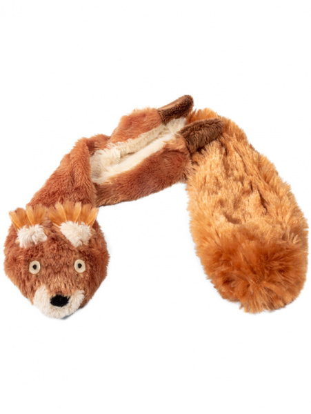 PLUSH FRIENDZ Шкурка белки игрушка для собак с пищалкой, 61см