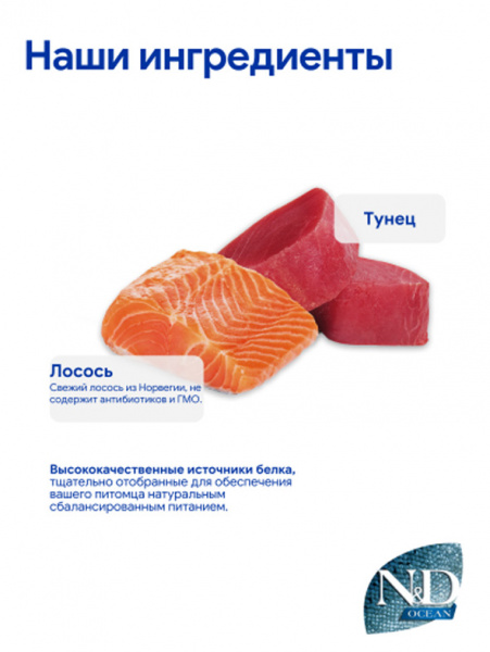 Farmina N&D Ocean Cat Cream крем-суп для кошек с лососем и тунцом, 60гр
