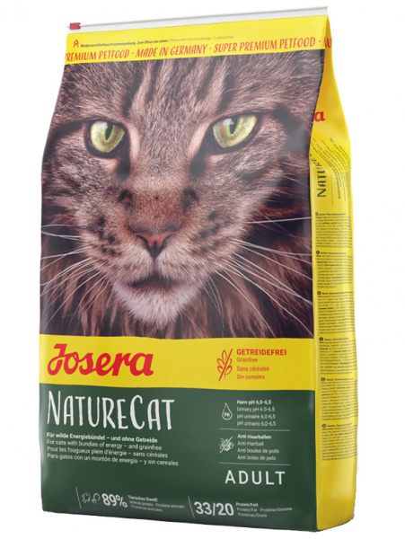 Josera Cat NatureCat при чувствительном пищеварении, беззерновой, курица с лососем