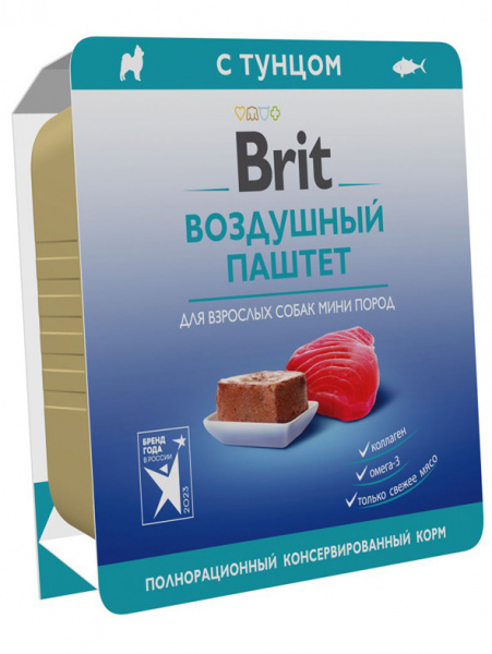 Brit Premium Adult Mini воздушный паштет для взрослых собак мелких пород, тунец