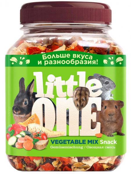 Little One Лакомство Овощная смесь для всех видов грызунов, 140гр