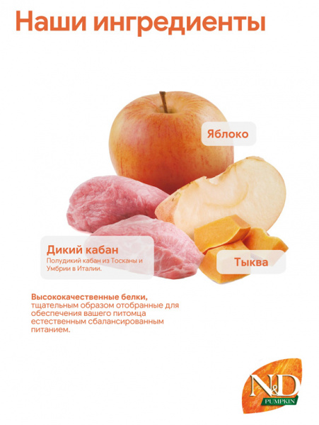 Farmina N&D Pumpkin Dog Grain Free Adult Medium&Maxi купить в ZooKorm24.ru
